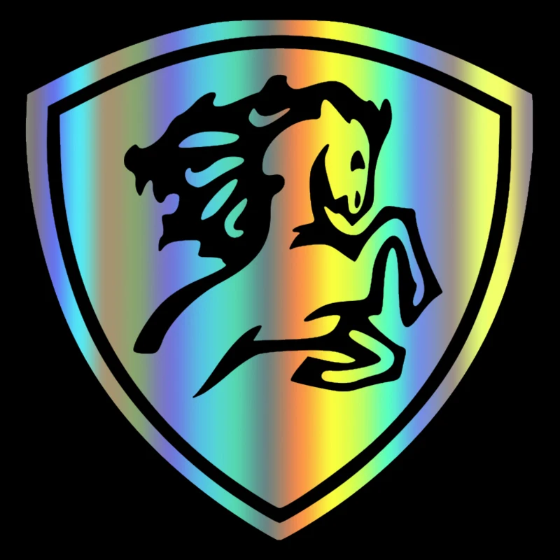 

Waterproof and Sunscreen Funny Horse Car Sticker Vinyl Decal Auto Stickers for Car Bumper Window Car Decorations 15*15cm