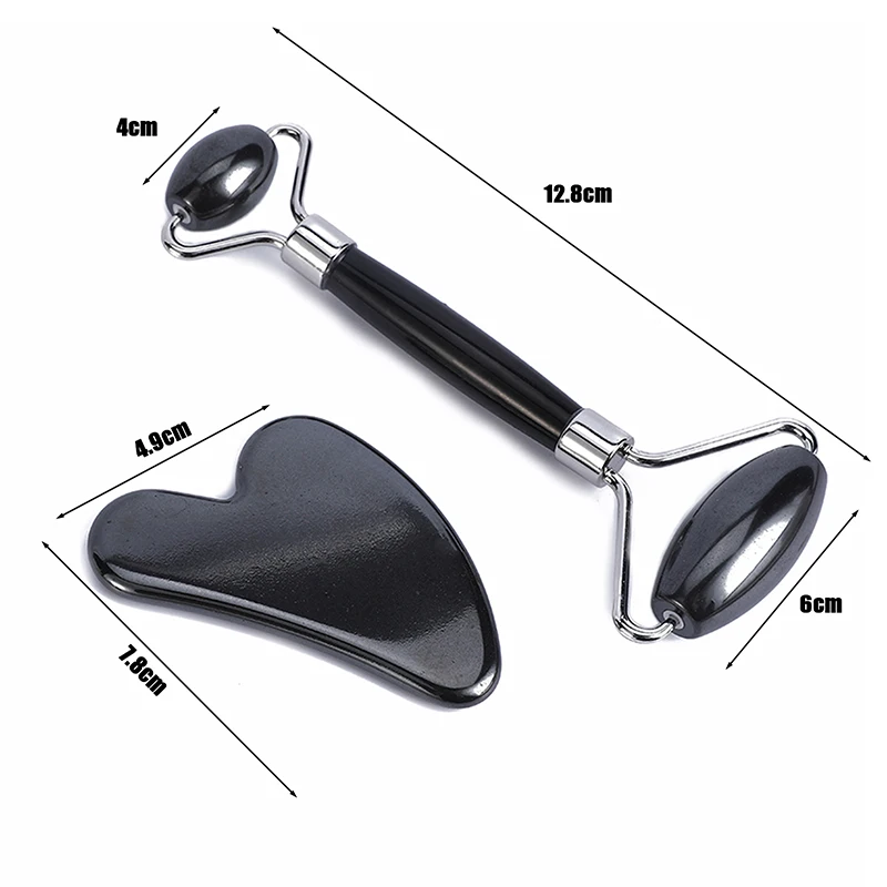 2 шт./1 шт. Магнитный гематит двухголовый ролик соскабливающая доска массаж лица