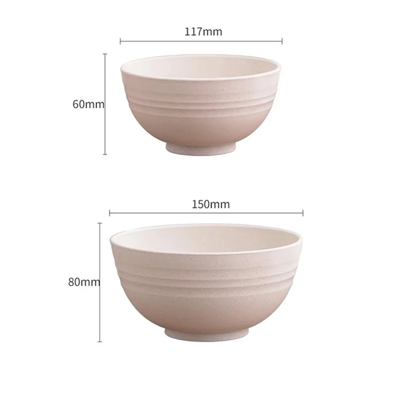 Миска из пшеничной соломы 4 шт.|Чаши| |