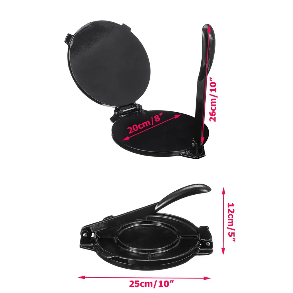 

20cm Aluminum Alloy Dough Flattening Machine Baking Tools Pie Equipment Pita Press Kitchen Accessories