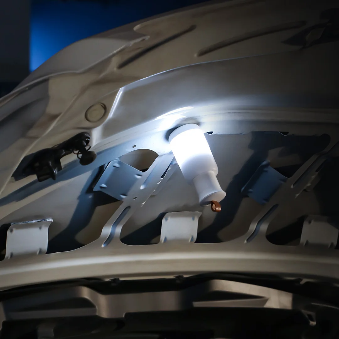 

Xiaomi youpin car emergency warning light white camping night light color atmosphere light 4 modes Emergency flashlight