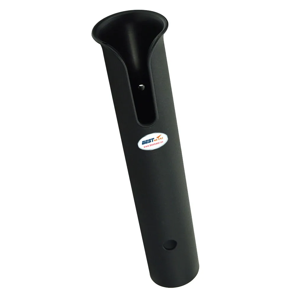 Черный пластиковый держатель для удочки из АБС пластика крепления на трубе