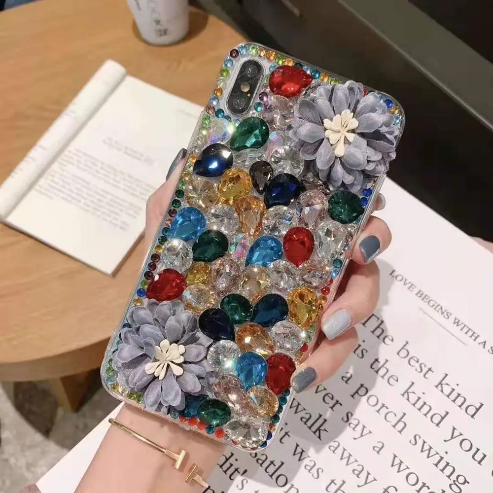 Роскошный чехол для Samsung S10 S9 S8 Plus S7 edge Note 9 8 5 со стразами|Бамперы| |
