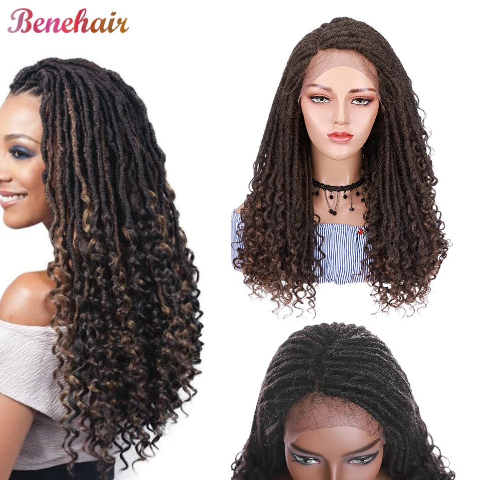 

Парики из искусственных волос с кудрявыми концами, черный, винно-красный, коричневый, парик из синтетического кружева спереди, на каждый день