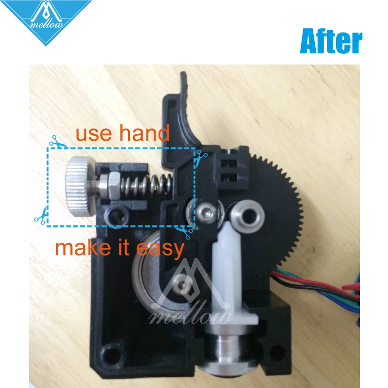 1 шт. титановое колесо для 3D-принтера титановый экструдер настольного FDM reprap MK8 J-head