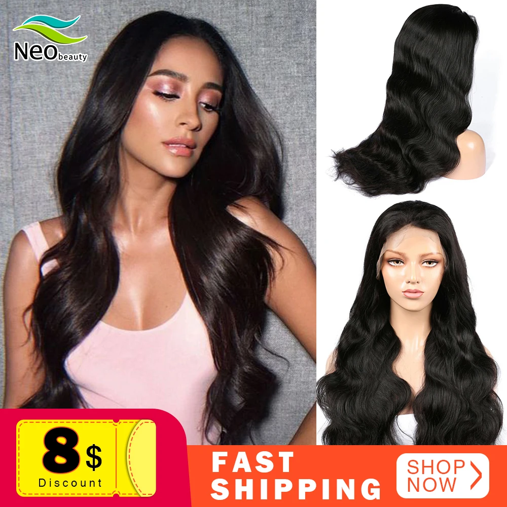 13x4 Lace Front wig Body Wave Human Hair Wigs Pre Plucked Hairline Brazilian Body Wave Lace Frontal Wig with Baby Hair Remy