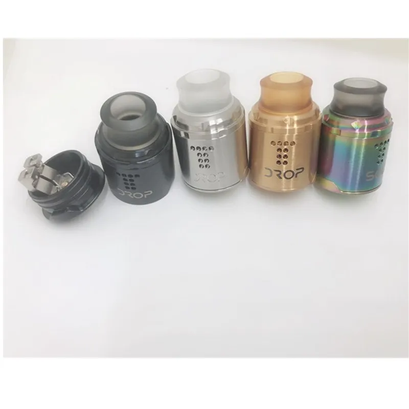 

New Drop Solo RDA Rebuildable Tank 22mm 510 drip tip 2 Large Post Holes Single Coil With BF Squonk Pin E cigarette vape Atomizer