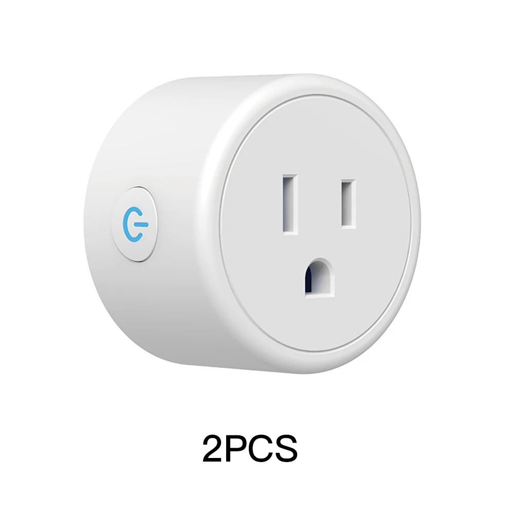 2PCS FrankEver мини США Wi-Fi разъем с стабилизатором напряжения 110-240 В Голосовое управление умная розетка работает с Alexa Google Home Tuya APP - Цвет: 2PCS