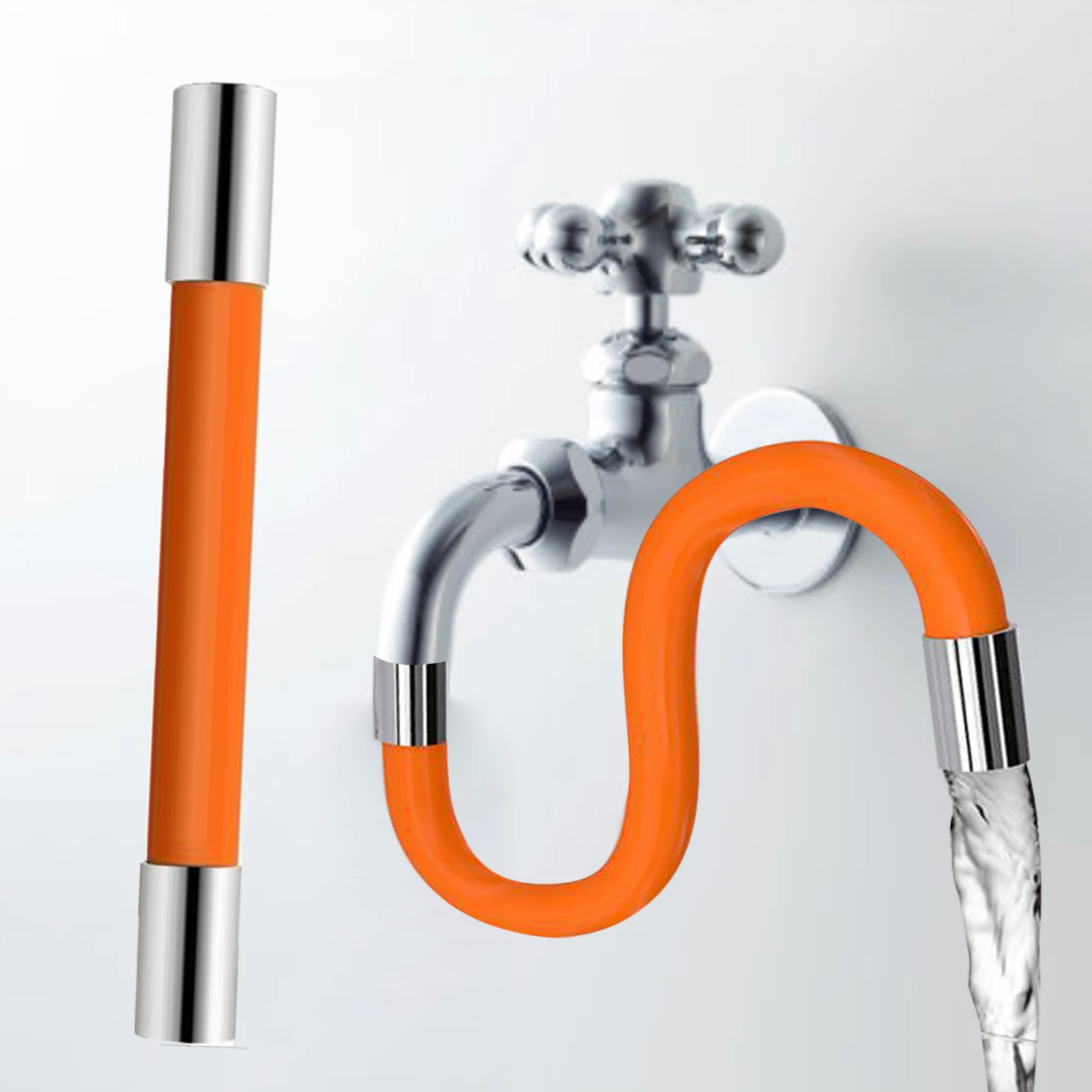 

Foaming Extension Tube with Connector 360 Degrees Faucet Sprayer Vacuum Extension Hose Adjustable Sink Drain Extended Pipes