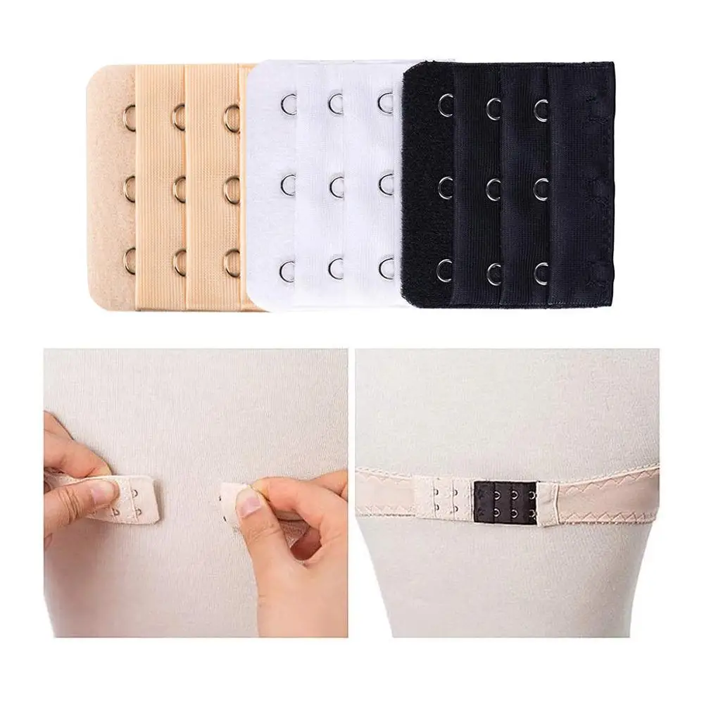 Удлинитель бюстгальтера Lvcky эластичный удлинитель с крючками 3 цвета размера 9