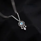 Женское колье с подвеской Ловец снов из серебра 925 пробы