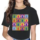 Женские рубашки Spock с ручным поп-артом, Звездный путь, космос, наука, ТВ серия, размера плюс, футболка в стиле Харадзюку, винтажная женская одежда