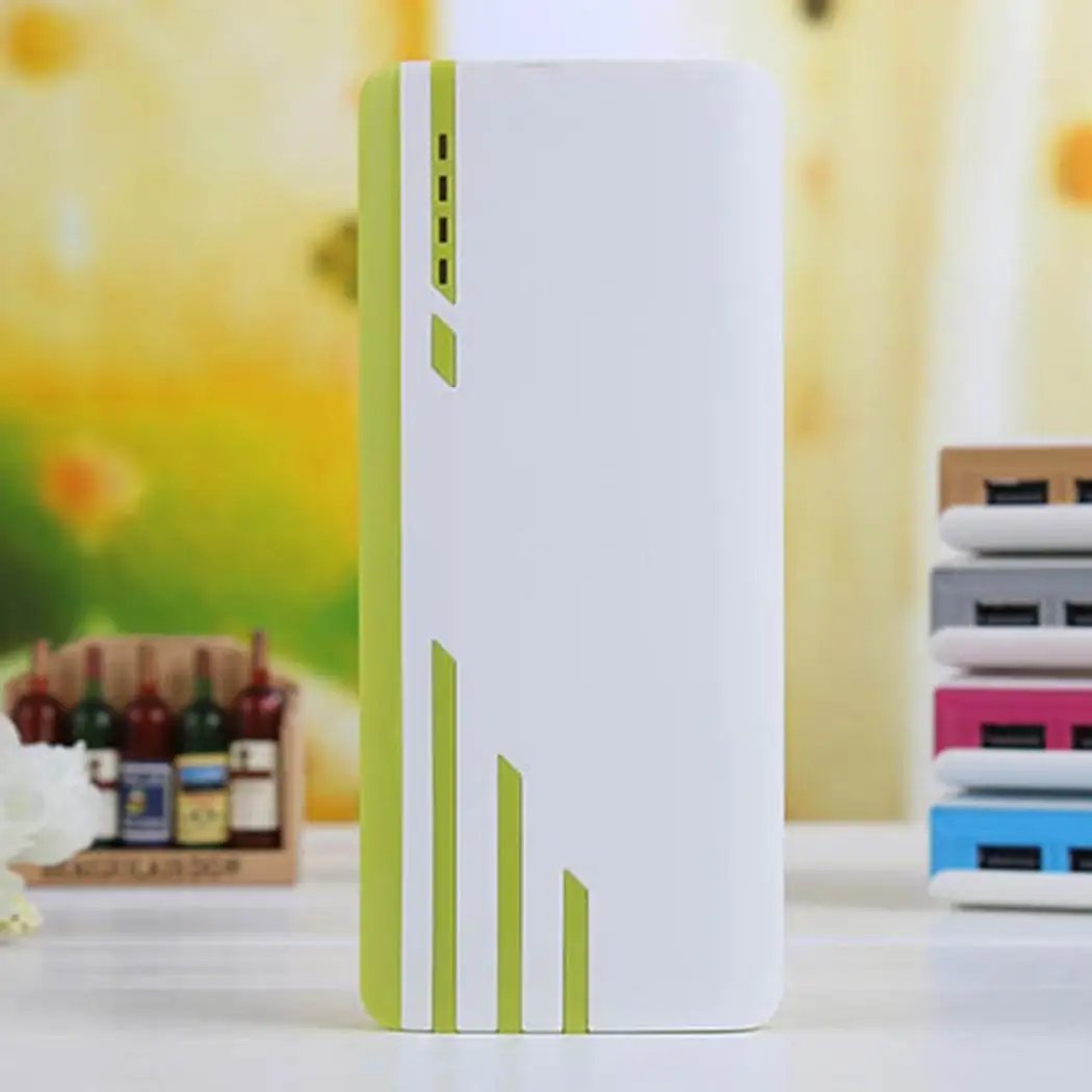 Green 20000 мАч Внешний аккумулятор PoverBank 3 USB lcd power Bank портативное зарядное устройство для мобильного телефона для Xiaomi Mi iphone X - Цвет: Green