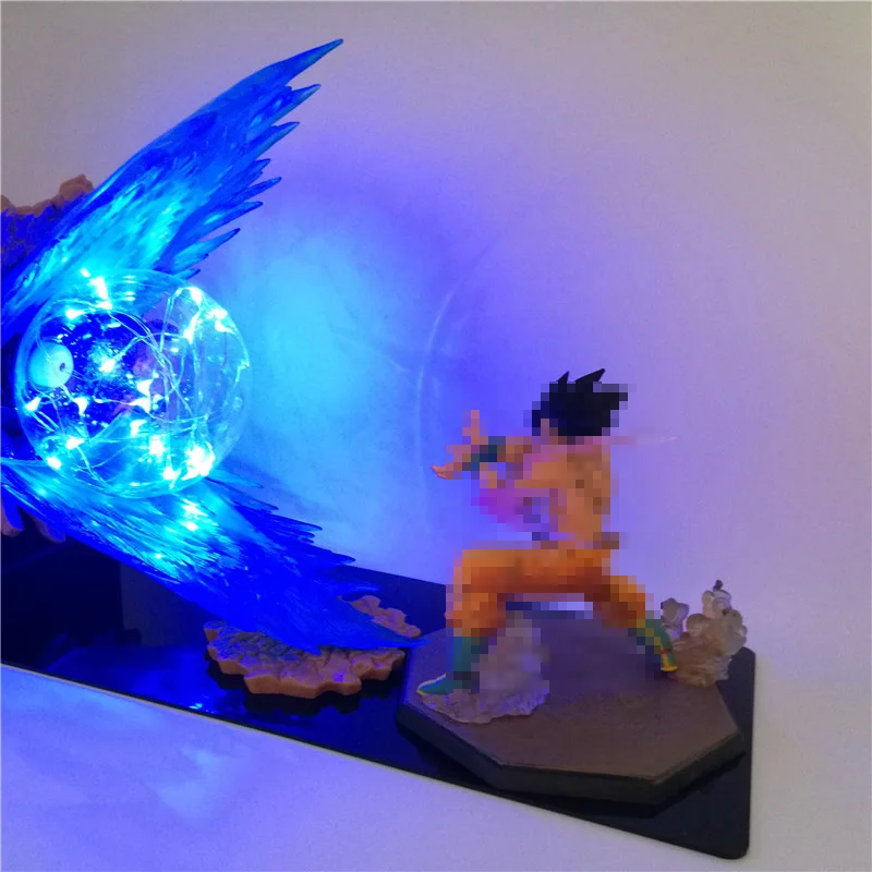 DBZ Super Goku Vegeta Gogeta лампа с экшн-фигурками ультра инстинкт DIY аниме модель для