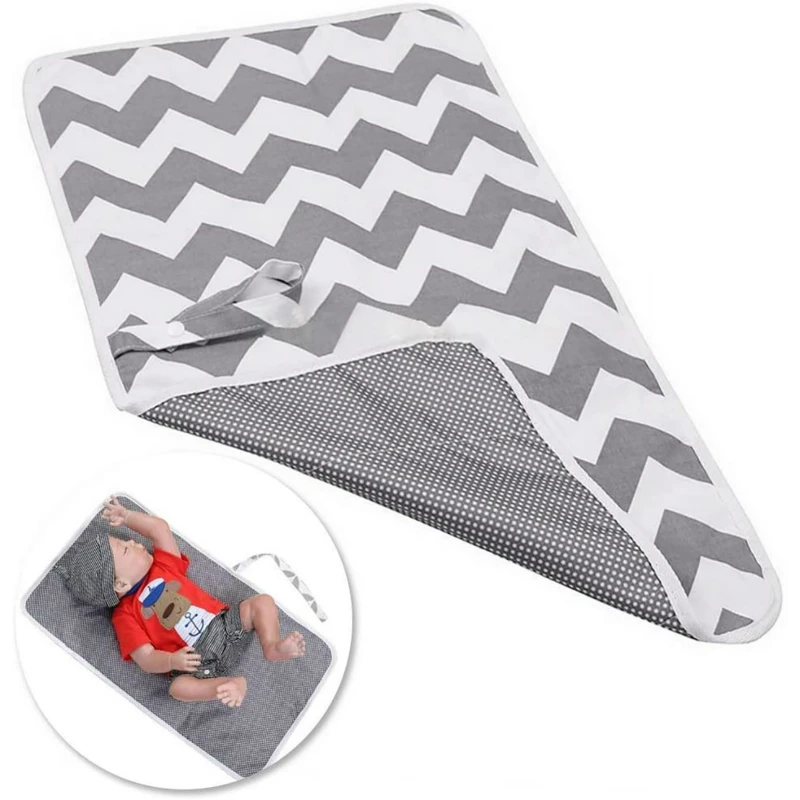 

Baby Changing Mat Foldable Reusable Waterproof Diaper Pad Newborn 0-24M 60x35cm Multifunction Washable Changing Pad Cover
