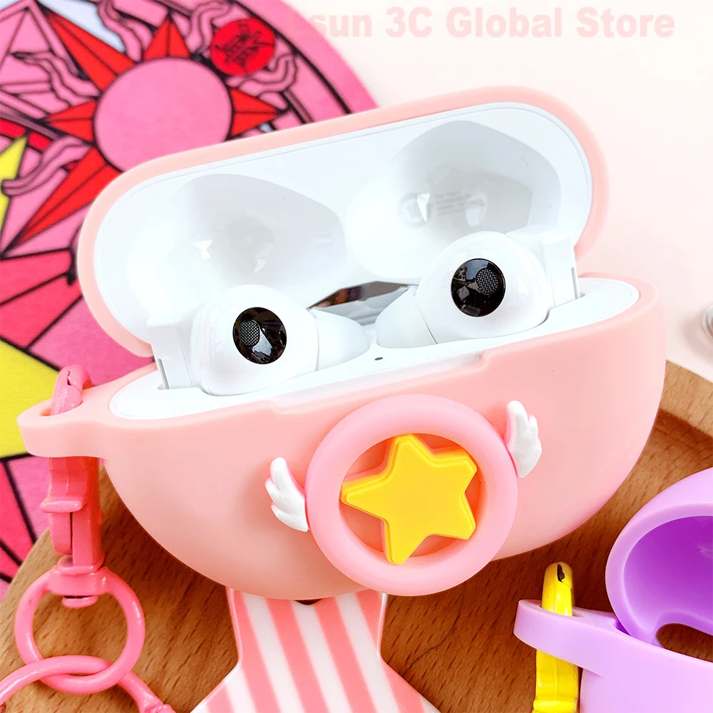 

Cute Girl Silicone Case for Huawei FreeBuds Pro Case Bluetooth Earphone Case Wireless Headset Protective Cover Headphone Box
