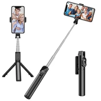 3in1 foldable selfie stick wtih tripod holder remote control for ios android smart phone photo live stream vlog