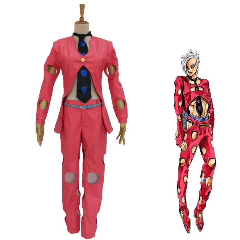 

JoJo's Bizarre Adventure Pannacotta Fugo Cosplay Costume Halloween Uniform Outfit Customize Any Size
