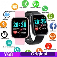 d20 smart watch men sport smartwatch women heart rate monitor blood pressure tracker fitness y68 watches for ios android reloj