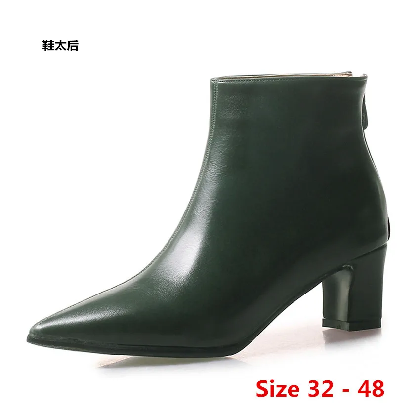 

Ботильоны женские на высоком каблуке, полуботинки мартинсы, небольшие размеры 32-48, зима/весна/осень