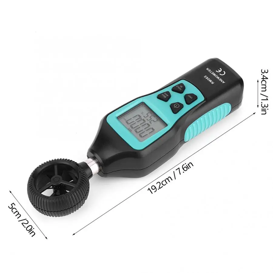 

RM065 Hand-Held Digital Anemometer Wind Speed Meter Wind Measuring Tools