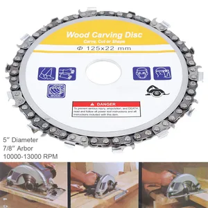 Диск для резьбы по дереву, 5 дюймов, 125x22 мм, 14 зубьев