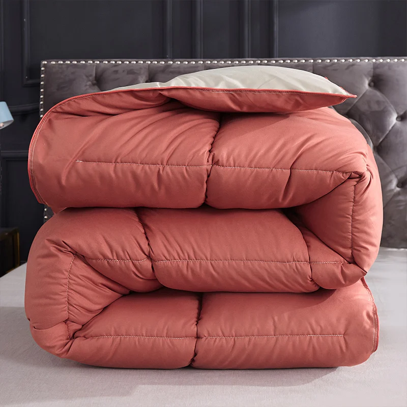 Одеяло из 100% белого гусиного пуха Утепленное зимнее одеяло стеганое Хлопковое