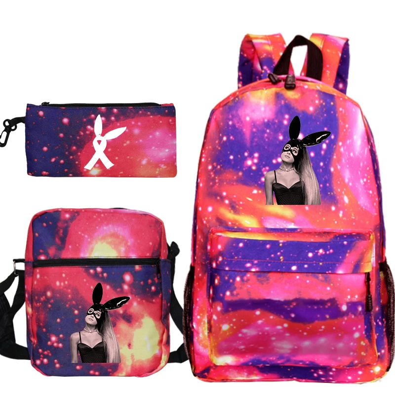Модная сумка Mochila Ariana Grande, рюкзак с принтом, школьная сумка для мальчиков и девочек, сумка для путешествий/ноутбука, сумка с ручкой через плечо, сумка