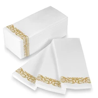 25 100pcs disposable napkins paper hand towel table linen feel paper soft absorbent luxury durable decorative bathroom kitchen