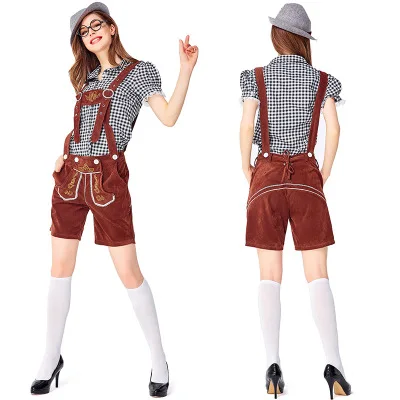 Немецкая Карнавальная Вечеринка Октоберфест пивная девушка Lederhosen Косплей