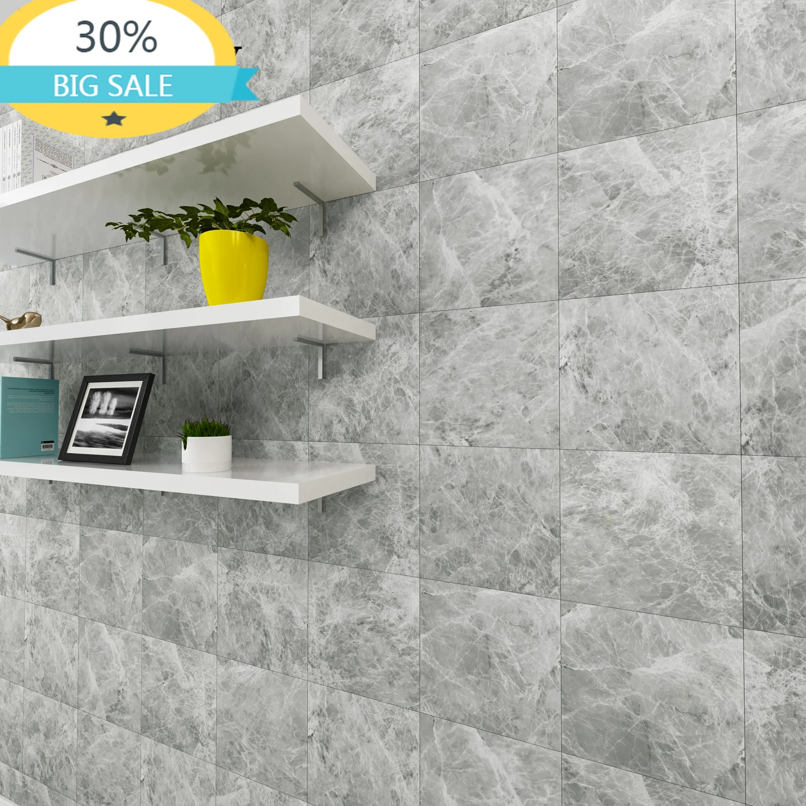 

Водонепроницаемые обои с мраморной текстурой, виниловые декоративные настенные напольные самоклеящиеся панельные наклейки, домашний деко...