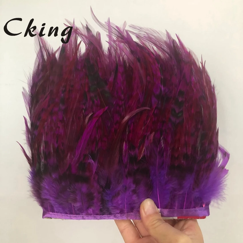 

Wholeslae Natural Rooster Feathers Chicken Pheasant Feather Trims Fringe Ribbon Plumes for Crafts Feathers for Jewelry Making