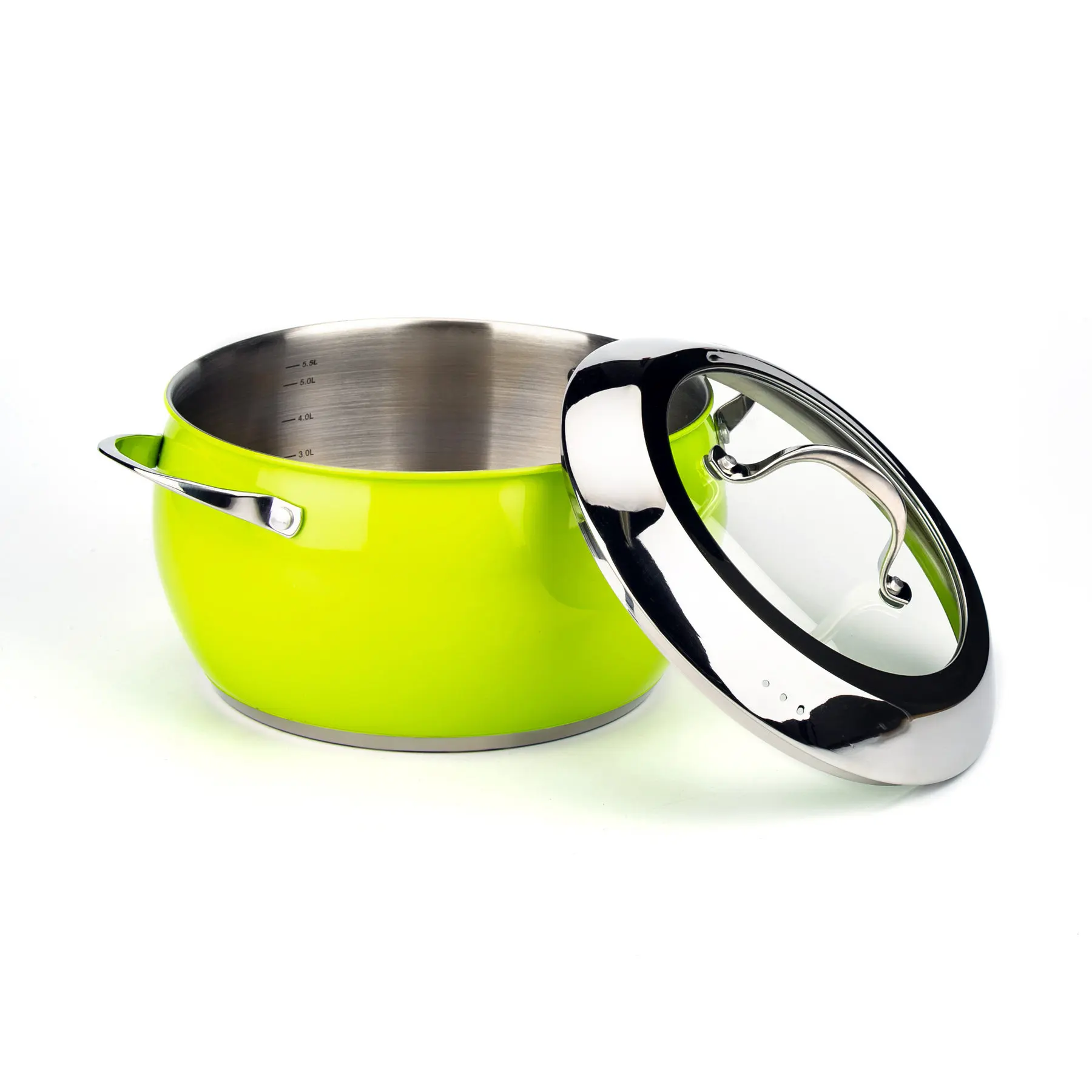 Кастрюля с крышкой ATTRUBITE "GREENERY" 24х13,5 см 6 л