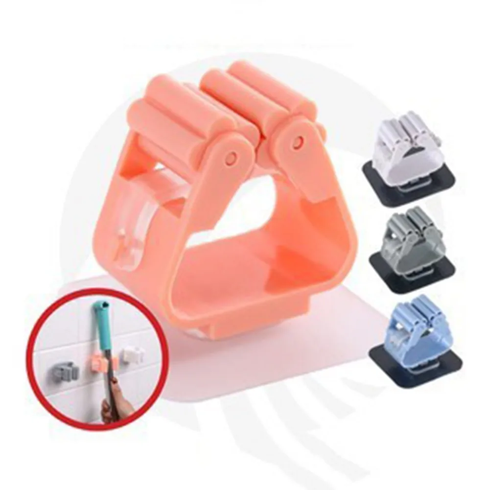 

Mop Holder Broom Hanger Kitchenware RackBrush Broom Organizer Kitchen Bathroom Storage Rack Wall Sticker Multi-Purpose Mop Hooks