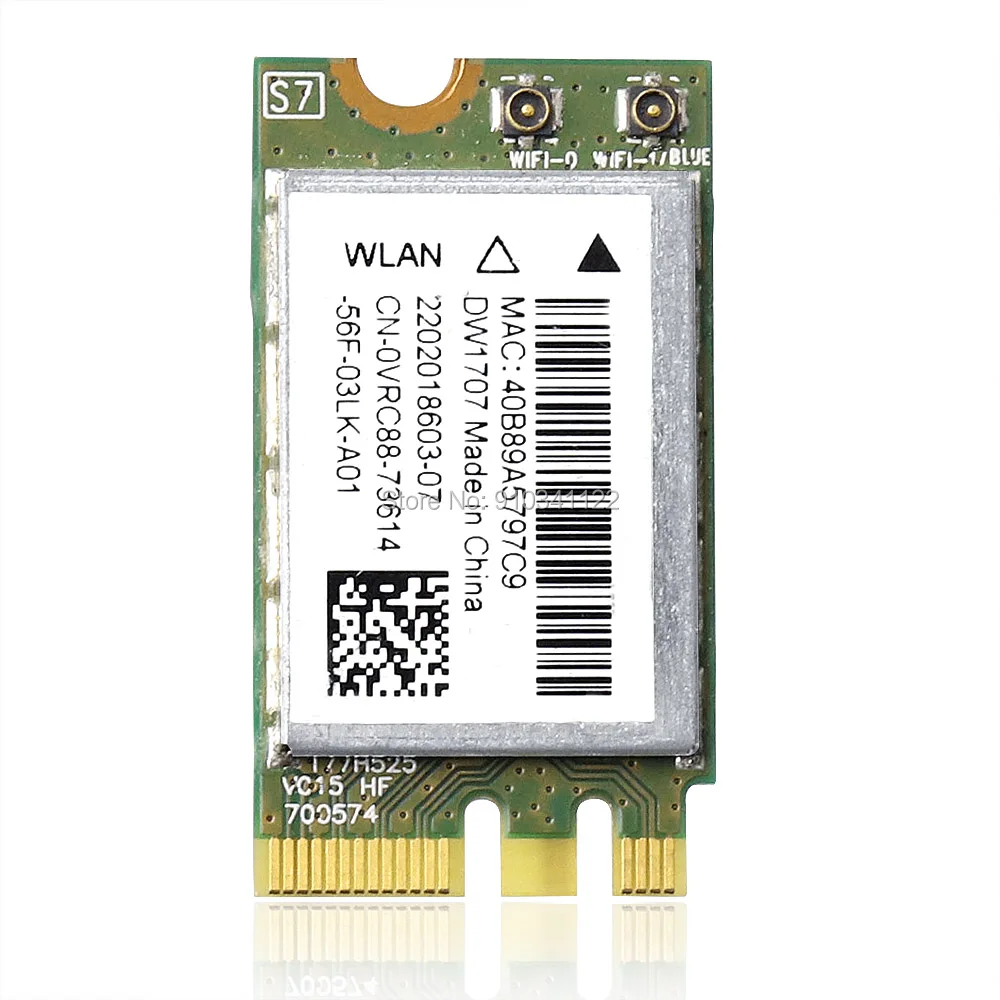 DW1707 VRC88 Qualcomm Atheros QCNFA335 Беспроводная bluetooth Wi-Fi WLAN-карта для Dell 1707 + Bluetooth | Компьютеры