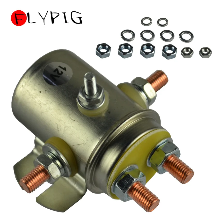 Сверхмощный двухполюсный электромагнитный релейный переключатель с 6 клеммами и