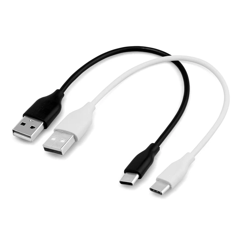 

1/2/4pcs 20cm USB-C USB 3.1 Type C Male To 2.0 Type A Male Data Charge Cable Cord Short