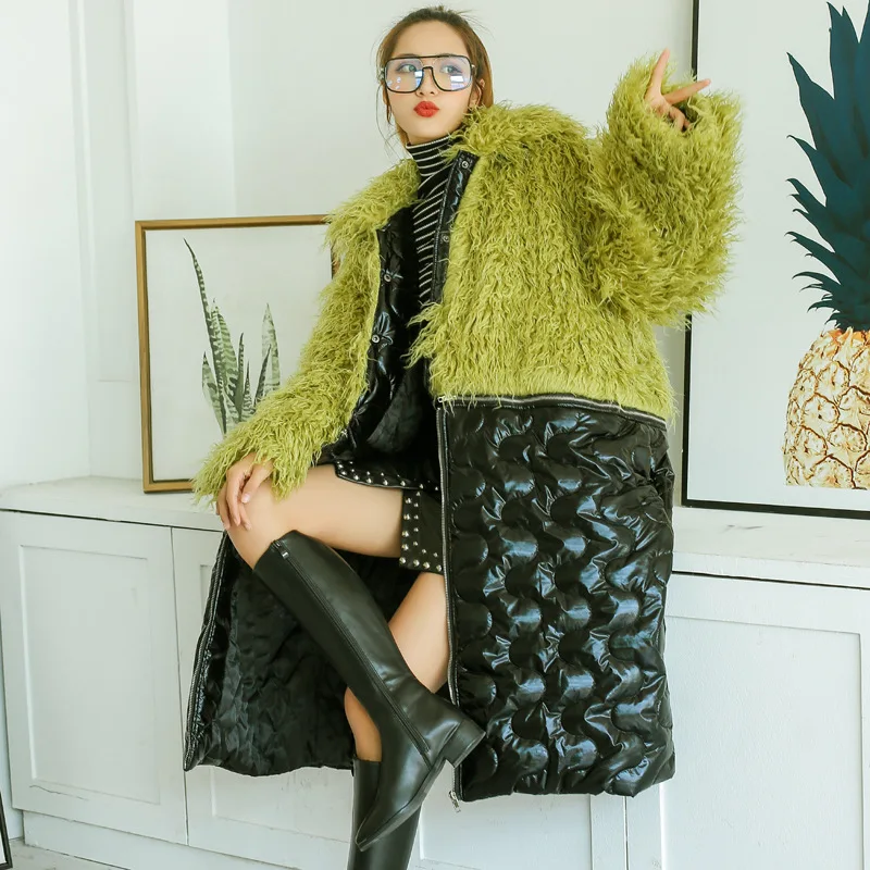 Для женщин Хай-стрит два способы ношения длинное пальто размера плюс свободная