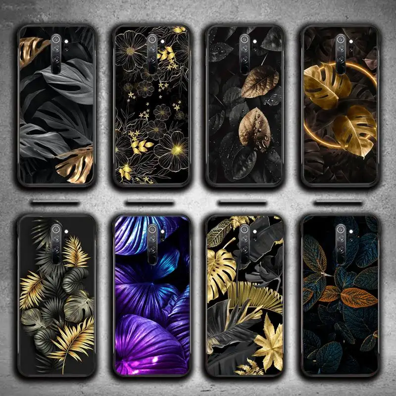 

Dark Plant Print Phone Case For Redmi 7 8 9 A K20 30 Pro Note 8 9 Pro 9s