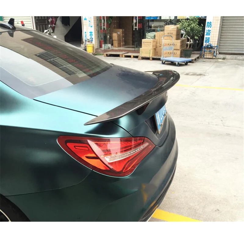 

CEYUSOT FOR Benz CLA W117 RT Style Real Carbon Fiber Accessory Spoiler CLA180 CLA200 2013-2020 Car Trunk Rear Spoiler Wings Lip