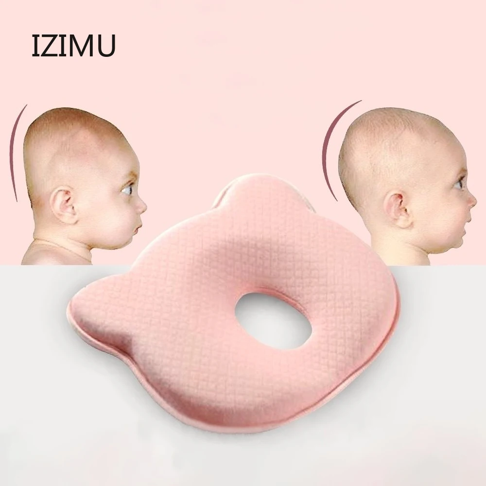 

Baby Pillow Head Protector Anti Roll Shaping Pillow Decoration Room Cartoon Small Bear Colored Memory cotton Pillow Newborns