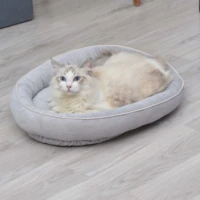 cute pet bed soft round washable cozy cat bed cat house bed dog basket small dog cushion pet cushion pet sleeping