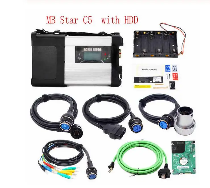 MB STAR C5 WITH HDD MB Star C5 диагностический SD Connect C5 с новейшее программное обеспечение,12 диагностический инструмент mb star c5 для автомобиля, грузовика, vediamo/X/DSA/DTS - Цвет: MB STAR C5 WITH HDD