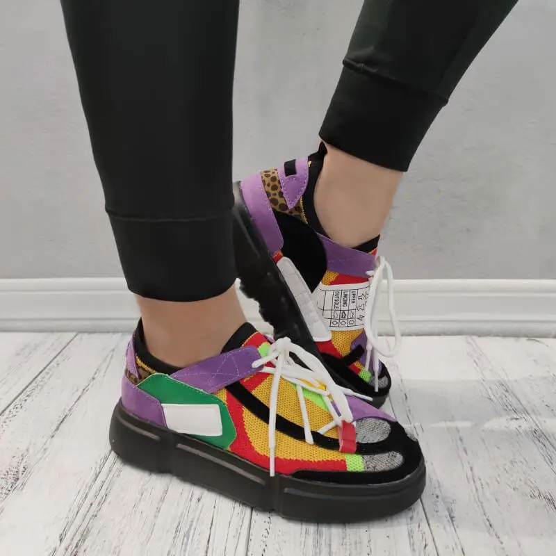 Кроссовки женские на платформе INS повседневная обувь шнуровке модный цвет
