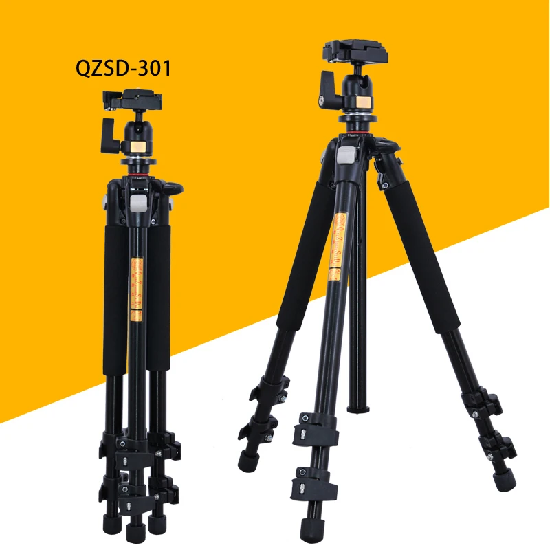 

Pro QZSD Q301 Professional Tripod For SLR Cameras Photographic Ball Head Action Camera Stand Accessories Tripode Trepied Photo