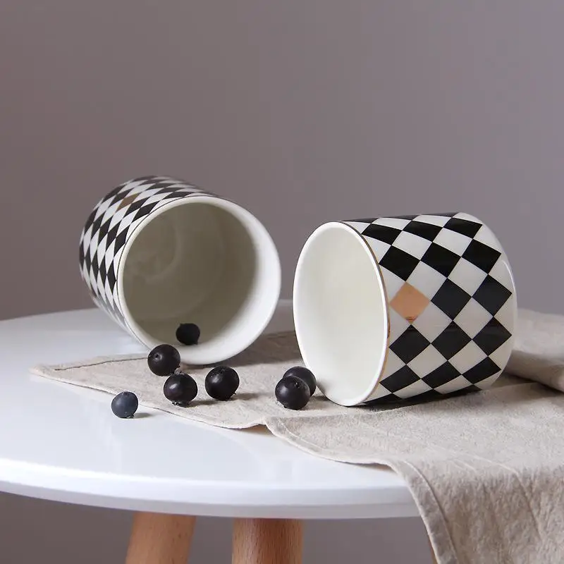 Скандинавская керамическая банка для хранения специй герметичная слаймов