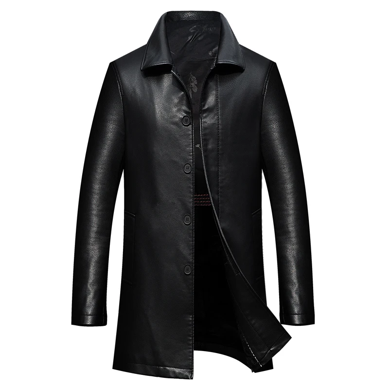 Большая брендовая Зимняя Толстая кожаная одежда 8XL 6XL 5XL 4XL повседневная