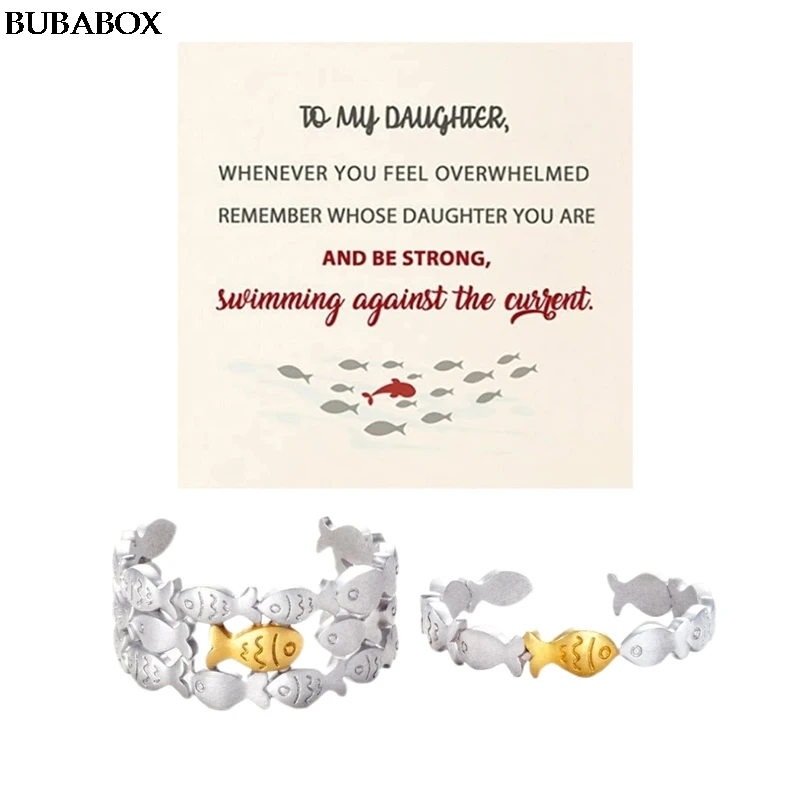 Милый рюкзак для школы из кольца с рыбками женщин и девочек Золотая рыбка манжета