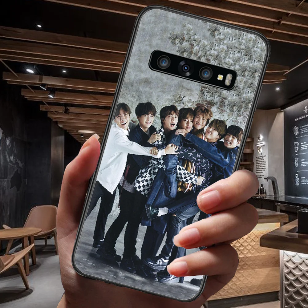 

Bangtan K-POP Boys Phone Case For Samsung Galaxy Note S 8 9 10 20 Plus E Lite Uitra black Prime Pretty Waterproof Tpu Cell Soft