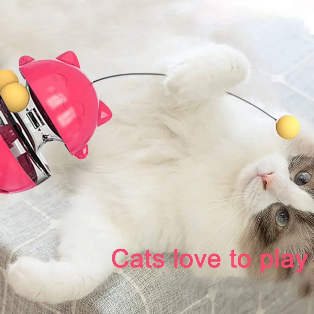 

New Arrival Durable Pet Cat Toys Mimi Favorite fur Mouse Tumbler Kitten Cat Toys Plastic Play Balls for Catch Cats Supplies